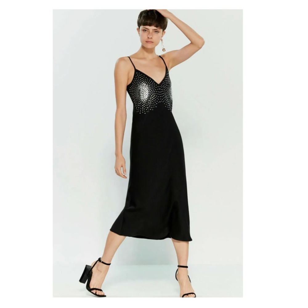 New! Rare ELLERY Vogue Featured In Embellished Slip Midi Dress